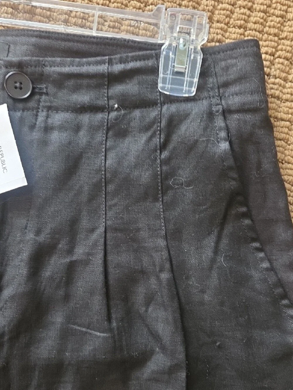 Banana Republic Black Linen Pants - 8 L